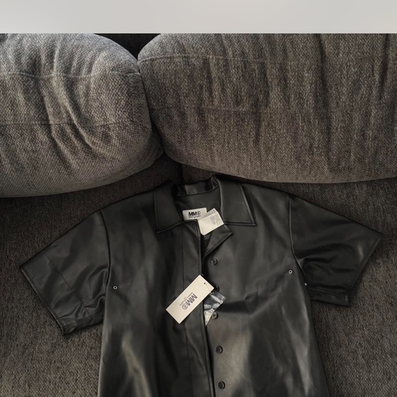 MM6 Maison Margiela Leather Shirt - Picture 9 of 9